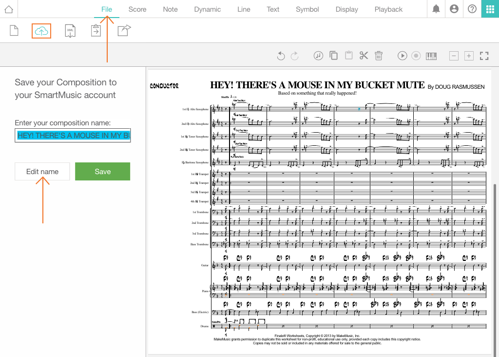 new smartmusic notation tool