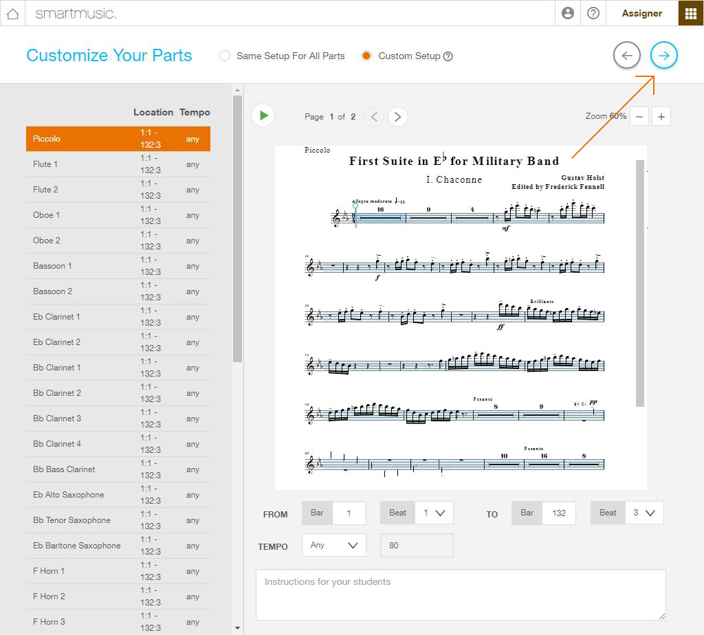 new smartmusic students are unable to submit assignments